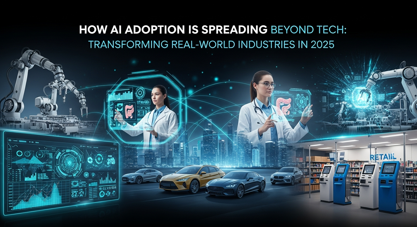 How AI Adoption Is Spreading Beyond Tech Transforming Real World Industries in 2025